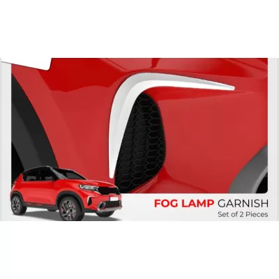 Kia Sonet Chrome Garnish Trims 17 Pieces Combo Kit - Image 2