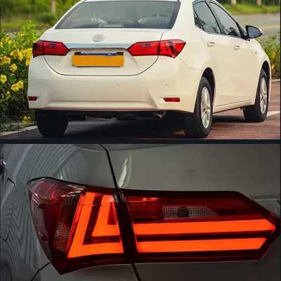 Toyota Corolla Altis 2014-16 Lexus Style Modified LED Tail lights - Image 2