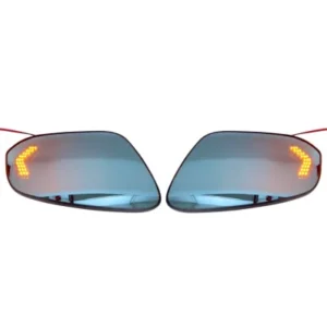 Side Mirror Blue Anti-Glare Glass Lens with Indicator for Toyota Innova Hycross 2023 Onwards