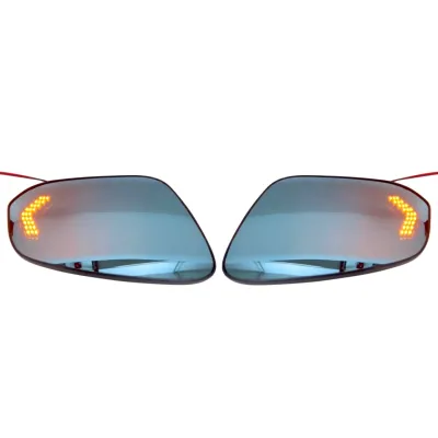 Side Mirror Blue Anti-Glare Glass Lens with Indicator for Toyota Innova Hycross 2023 Onwards