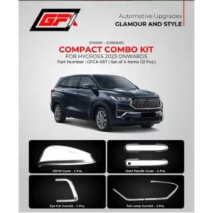 GFX Toyota Hycross 2023 Onwards Exterior Chrome Show Kit Combo (Set 12 Pcs.)
