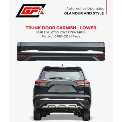 GFX Toyota Hycross 2023 Onwards Trunk Chrome Garnish Lower Side