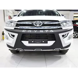 Toyota Innova Crysta Front and Rear Bumper Guard Protector in High Quality ABS Material