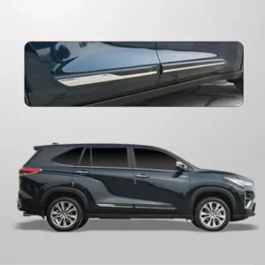 Side Door Cladding for Toyota Innova Hycross 2023 Onwards - Matte Black with Chrome Finish