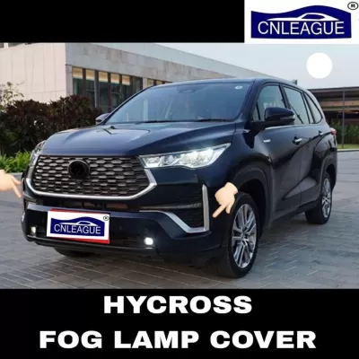 Cnleague Fog Lamp Chrome Garnish for Toyota Innova Hycross 2023 Onwards