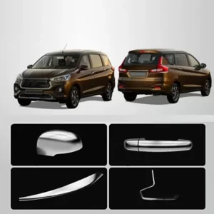 GFX Toyota Rumion 2023 Onwards Chrome Finish Compact Combo Kit - 19 Peices