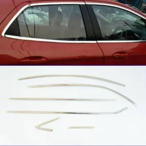 Hyundai Xcent Full Window Chrome Garnish Trims (Set Of 12Pcs.)